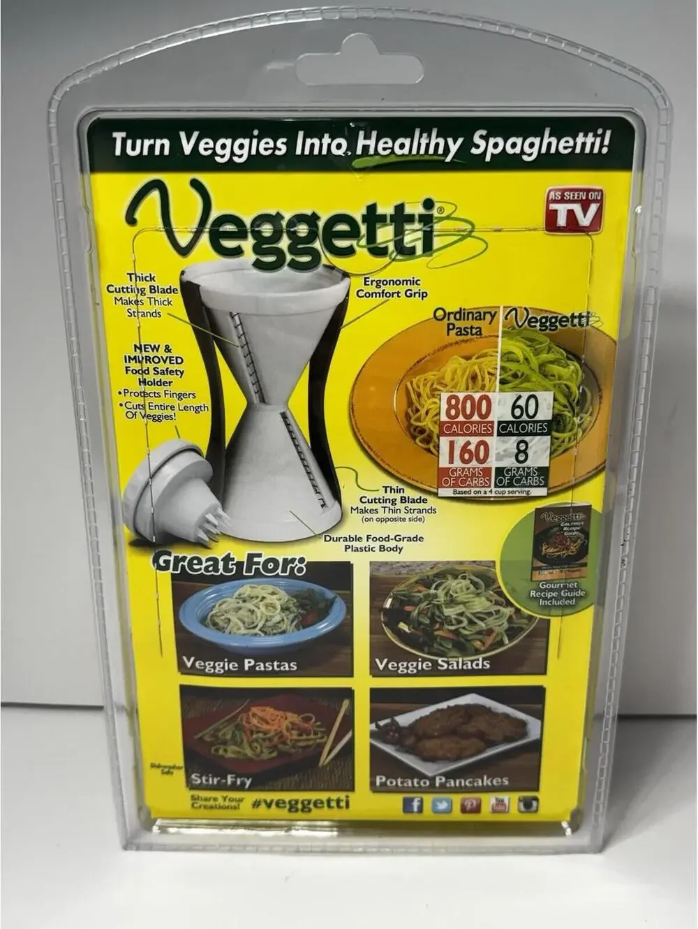 Veggetti Spiral Vegetable Cutter As Seen On TV New Sealed